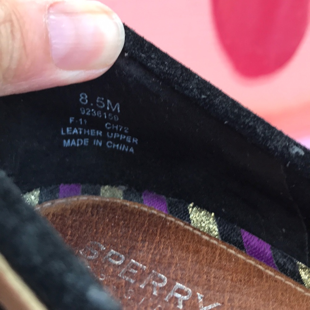 Sperry black suede pumps in excellent condition - Picture 5 of 7